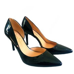 Jessica Simpson Black Patent Leather Pumps 3.5in - Size 8.5